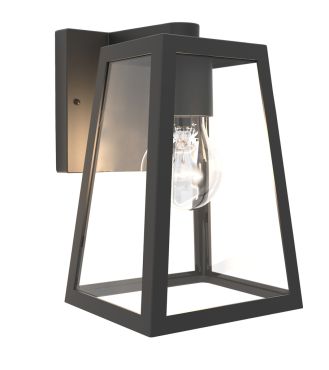 Lutec Fia - applique d'extérieur - 14 x 16,5 x 21,6 cm - IP44 - noir