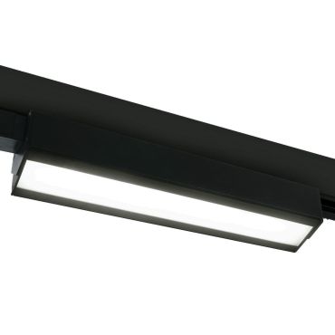 ONE Light Rail linéaire LED orientable - Système de rail triphasé - 50 x 6 x 10 cm - 40W LED inclus - noir - couleur de lumière blanche