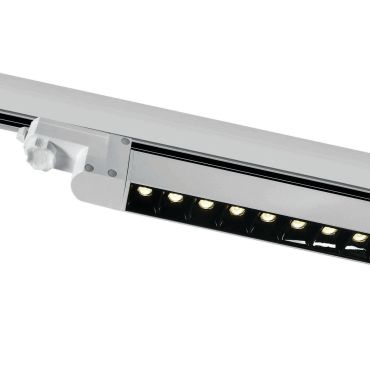 ONE Light Rail linéaire LED orientable - spot sur rail - système de rail triphasé - 48 x 3,3 x 4,5 cm - 15 x 1W LED inclus - blanc