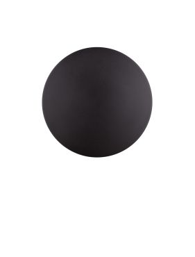 Nova Luce Copper - applique murale extérieure - Ø 24 x 5,6 cm - 12W LED inclus - IP65 - noir