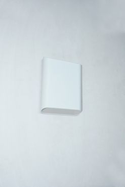 Artdelight Diaz Large - applique murale - 4 x 14,5 x 20 cm - 2 x 6W LED inclus - IP65 - blanc