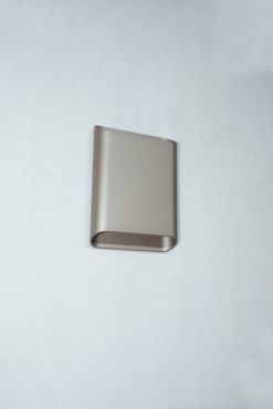 Artdelight Diaz Large - applique murale - 4 x 14,5 x 20 cm - 2 x 6W LED inclus - IP65 - champagne