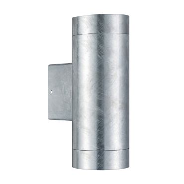 Nordlux Tin Maxi Double - applique murale extérieure - Ø 7,5 x 20,5 cm - galvanisé