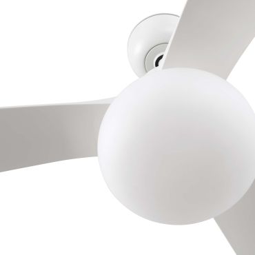 Faro Outwood L - ventilateur de plafond avec lumière - Ø 150 cm - IP44 - blanc mat