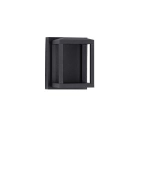 Nova Luce Prive - applique murale extérieure - 10 x 13 x 12 cm - 9W LED inclus - IP65 - noir sablé