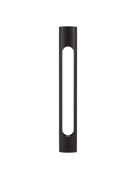 Nova Luce Ellery - lampe de jardin - Ø 8 x 60 cm - 12W LED inclus - IP65 - noir sablé