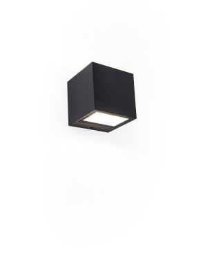 Lutec Gemini - Applique d'extérieur - 8,8 x 8,5 x 8,6 cm - 9W LED inclus - IP54 - noir