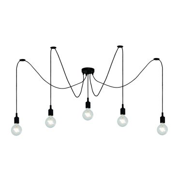 Lucide Fix Multiple - lampe suspendue - 400 x 200 cm - noir