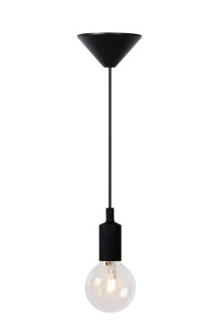 Lucide Fix - lampe suspendue - Ø 11,8 x 100 cm - noir