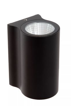 Lucide Akra - applique murale extérieure - 5,5 x 6,5 x 10 cm - 8W LED inclus - IP54 - noir
