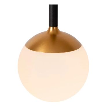 Lucide Calina - lampe suspendue - Ø 69,9 x 169,3 cm - 12 x 7,7W LED dimmable inclus - noir