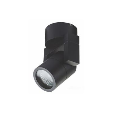 Artdelight Single - applique murale - 10 x 9 x 7,2 cm - IP54 - noir