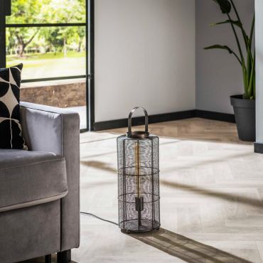 MODÈLE D’EXPOSITION - Vico Reach - lampadaire - Ø 20 x 43 cm - nickel noir