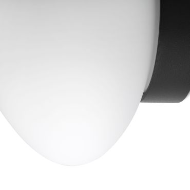 Faro Nubo 150 - applique murale - Ø 15 x 10,1 cm - 9,7W LED inclus - IP44 - noire mat et blanche