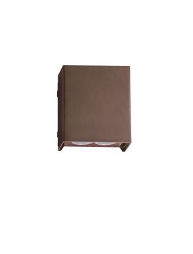 Nova Luce Elio - applique murale extérieure - 11,4 x 13 x 6,2 cm -  12W LED inclus - IP65 - corten