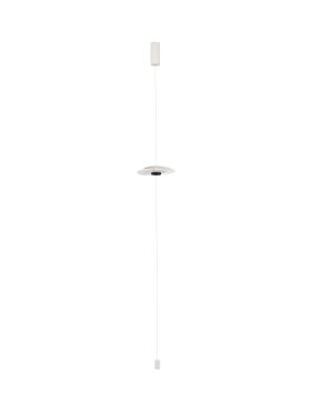 Nova Luce Olea - lampe suspendue - 35 x 390 x 10 cm - 16W dimmable LED inclus - blanc sablé