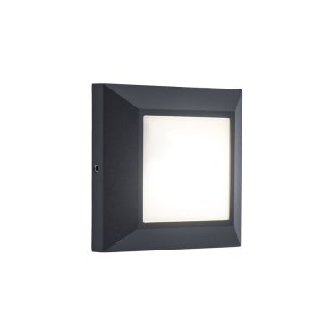Lutec Helena - applique d'extérieur - 10,1 x 3,2 cm - 4W LED inclus - IP54 - gris foncé