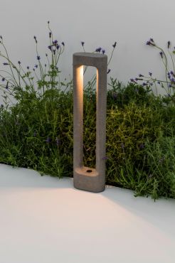 Faro Totem - lampe de jardin - 15 x 8,5 x 60,4 cm - 6,5W LED inclus 3000K - IP55 - gris ciment