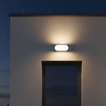 VK Lighting Path - applique murale d'extérieur - 23 x 10,5 x 4,5 cm - 18W LED inclus - IP54 - blanc