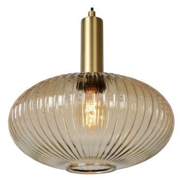 Lucide Maloto - lampe suspendue - Ø 30 x 150 cm - ambre