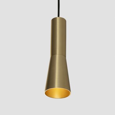 Faro Nina - lampe suspendue -  Ø 4 x 13 cm - 4W LED inclus - or satiné