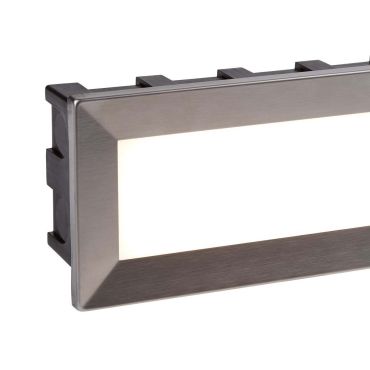 Searchlight Ankle - applique encastrée - 20,5 x 6,5 x 9,5 cm - 3,5W LED inclus - IP65 - acier inoxydable