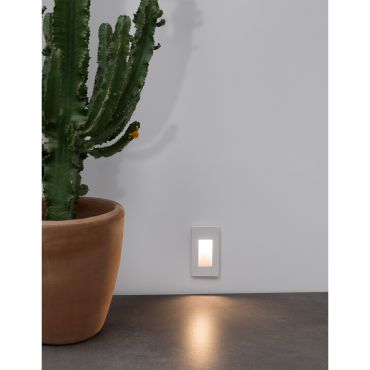 Nova Luce Cove - applique d'extérieur - 7,7 x 3,8 x 14 cm - 1,5W LED inclus - IP54 - blanc mat