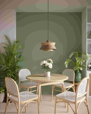 Maxlight Kioto - lampe suspendue - Ø 34 x 175 cm - brun clair et brun foncé