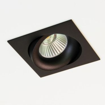 Artdelight Alice - spot encastrable - 90 x 90 mm, 80 x 80 mm encastrable - noir