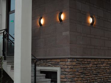 VK Lighting Lavi - applique extérieure - 36 x 9,5 x 9,3 cm - 9W LED inclus - IP54 - anthracite
