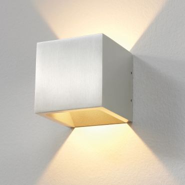 Artdelight Cube - applique murale extérieure - 10 x 10 x 10 cm - 6W LED dimmable inclus - IP54 - aluminium