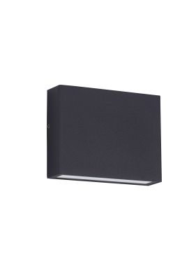 Nova Luce Tick - applique murale extérieure - 11,5 x 9 x 3 cm - 4W LED inclus - IP54 - noir sablé