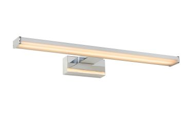 Lucide Onno - éclairage miroir salle de bain - 40 x 12,1 x 4,2 cm - 8W LED inclus - IP44 - chrome mat
