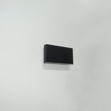 Artdelight Box - applique murale - 17 x 9 x 4 cm - 6,5W LED dimmable inclus - IP65 - noir