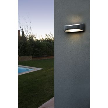 Faro View - applique murale - 29 x 10 cm - IP54 - gris foncé