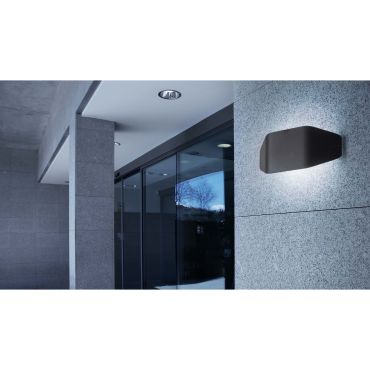 Faro Future - applique murale - 31,5 x 7 x 13,5 cm - IP44 - gris foncé