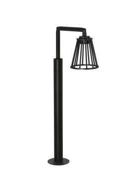 Nova Luce Carina - lampe de jardin - Ø 18 x 150 cm - 6W LED inclus - IP65 - noir sablé