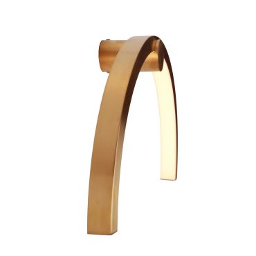 Maxlight Trio Arc - applique murale en saillie - 60 x 11 x 30 cm - 16W LED inclus - IP44 - or brossé