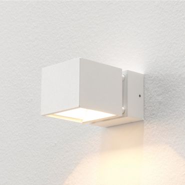 Artdelight Bfeld - applique murale - 12,3 x 8 x 6,8 cm - 2 x 3W LED inclus - IP54 - blanc