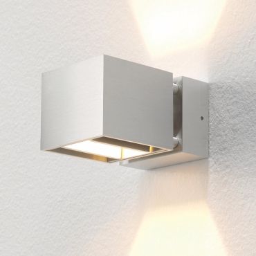 Artdelight Bfeld - applique murale - 12,3 x 8 x 6,8 cm - 2 x 3W LED inclus - IP54 - aluminium