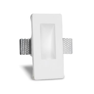Artdelight Pires - Applique encastrée - 8 x 4,8 x 16,5 cm - 2W LED inclus - blanc