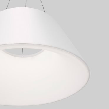 Nova Luce Volcano - lampe suspendue - Ø 45 x 120 cm - 33W LED inclus - blanc sable